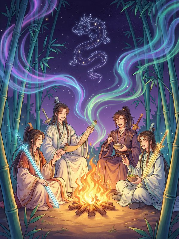 蜜桃传媒-竹林夜话